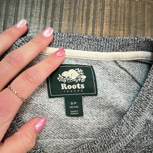 Roots Organic Original Crew Sweatshirt  Salt  Pepper - Picture 11 of 12